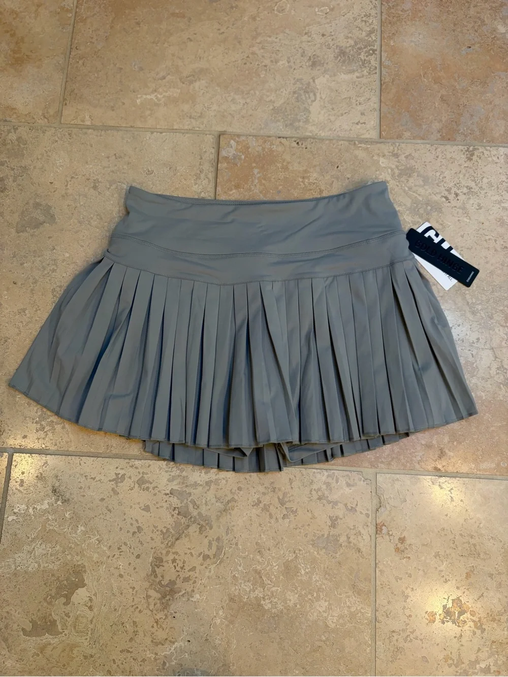 Goldhinge Women's Pleated Tennis Skirt - Grey
